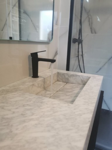 Salle de bain - Marbre - Vasque - Ker Gafa